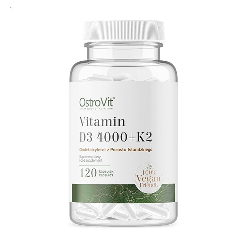 Вітамін Д3 OstroVit Vitamin D3 4000 + K2 Vege, 120 капсул